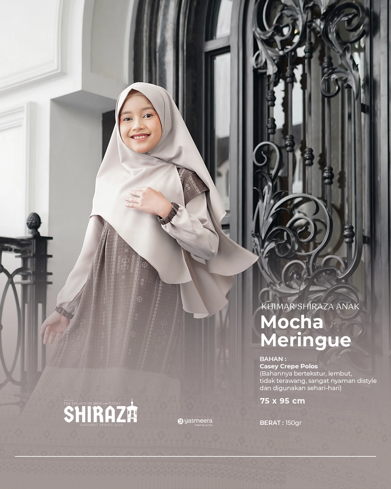Product image KHIMAR SHIRAZA ANAK ANAK MOCHA MERINGUE